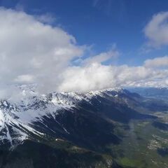 Flugwegposition um 14:53:33: Aufgenommen in der Nähe von Innsbruck, Österreich in 2548 Meter
